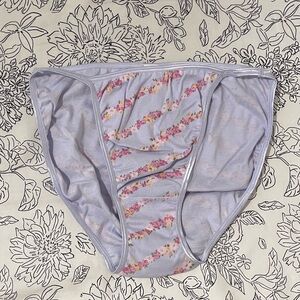 NWT Vintage GAP Periwinkle Floral String Bikini Y2K Panty